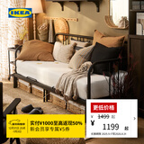 宜家（IKEA）费斯多多功能铁艺床坐卧两用单人床耐用小户型沙发床 坐卧两用床框架+海绵床垫*2 80x200cm