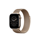 Apple/苹果 Watch S11 智能手表GPS+蜂窝款42毫米金色钛金属表壳金色米兰尼斯表带 MFAX4CH/B