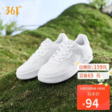 361°运动女鞋秋冬季透气开学厚底增高小白休闲板鞋子女682426611-1