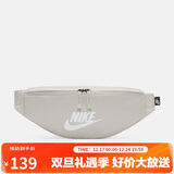 耐克NIKE男女腰包 单肩包斜挎包胸包休闲包DB0490-104 灰白均码