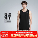 耐克NIKE男 运动背心 圆领无袖 柔软舒适 DV9322-010 黑XL