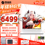 机械革命蛟龙16Pro游戏本 2025新款新旗舰锐龙R9HX处理器 满血RTX5060/5070 畅玩3A电竞设计办公笔记本电脑 锐龙R9-8940HX/5060满血/300Hz/白 升级推荐：16G