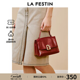 拉菲斯汀小号塌塌手提包包女士2025新款高级感单肩斜挎凯莉包 622010 能量红-小号 | 质感油蜡皮