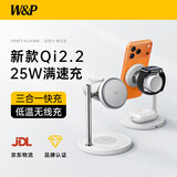 W&P【qi2.2苹果认证】三合一无线充电器支持MagSafe25W磁吸充电支架底座iPhone17/16 iwatch手表耳机