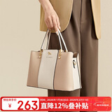 红蜻蜓（RED DRAGONFLY）包包女包牛皮手提包托特单肩包送妈妈女友情人节新年生日礼物