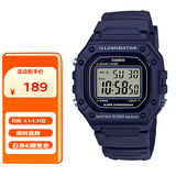 卡西欧（CASIO）手表男复古小方块运动防水学生男女f91w系列手表W-218H-2A