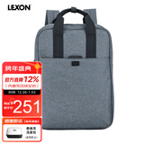 乐上（LEXON）商务休闲双肩包女士背包14英寸男士笔记本电脑包旅行布艺定制情侣大学生书包户外旅行包蓝色