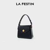 拉菲斯汀（La Festin）包包女2026新款方糖包腋下红色结婚新娘手提小方包生日礼物送女生 骑士黑 | 质感亮面 | 现货即发