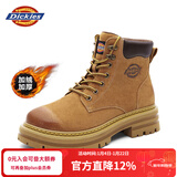 Dickies男士马丁靴高帮时尚男靴工装靴情侣靴男 土黄-加绒 40-男女款