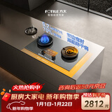 方太【定时防干烧适老灶】03-TEK20-G灰 燃气灶天然气 家用嵌入式5.2kW 70%热效率猛火灶 烟灶联动