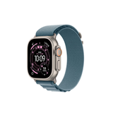 【京东健康关爱版】Apple/苹果Watch Ultra3 蜂窝款49毫米原色钛金属表壳浅蓝色高山回环式表带L