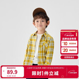 巴拉巴拉童装儿童衬衫2025女童男童上衣格纹衬衣春装亲子百搭209125102201