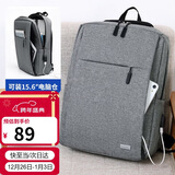高尔夫（GOLF）双肩包男韩版背包14英寸电脑包商务男女休闲旅行包学生书包