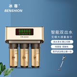 冰尊（BENSHION）净水器家用直饮双出水母婴版智能厨房净水机RO反渗透纯水机弱碱性ML600 套餐一(标配)官方标配 安装 材料