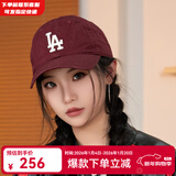 MLB官方男女帽子明星同款软顶棒球帽冬冬运动遮阳鸭舌帽新年礼物 洛杉矶道奇队/红色/66 均码 F