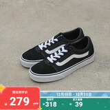 万斯范斯官方 Ward经典黑个性街头复古男鞋板鞋 黑色 39