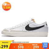 耐克NIKE板鞋男缓震经典BLAZER LOW '77休闲鞋DA6364-101白44