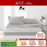 富安娜全棉床笠纯棉单件床罩80S长绒棉床垫罩1.8x2米米双人床垫保护套