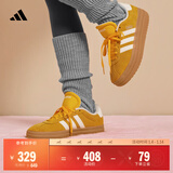 adidas「T头鞋」VL COURT BOLD厚底增高休闲板鞋德训鞋女阿迪达斯   学院金黄色/汉玉白   37