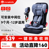 innokids儿童安全座椅可折叠9个月-12岁汽车用isofix接口ZY25星羽骑士