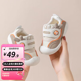 婧麒学步鞋宝宝鞋子2025春季新款春秋婴儿鞋软底防滑机能女鞋男童 松果咖 14 cm内长适合脚长13.5cm