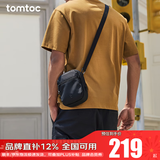 tomtoc斜挎包便携旅行小包休闲轻便小背包男女手机包防盗刷随身小包T37 雅杏 1.3L｜轻便出行