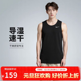 耐克NIKE男 运动背心 圆领无袖 柔软舒适 DV9322-010 黑M