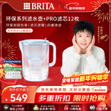 碧然德【新款上市】家用滤水壶 净水壶 Style eco系列 3.5L（冰川蓝）+PRO版滤芯12枚 环保加固包装