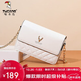 啄木鸟（TUCANO）包包女款2025年牛皮链条小方包单肩斜挎包圣诞新年生日礼物送女友