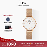 丹尼尔惠灵顿（DanielWellington）女士手表轻奢流金小众石英钢带欧美女款腕表新年新年节礼物送女生