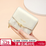 蔻一（Cnoles）钱包女牛皮多卡位多功能钱夹薄款女士零钱包母亲节礼物实用送妈妈