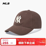 MLB帽子男女情侣款经典大标软顶棒球帽休闲百搭3ACP6601N-50BRS-F