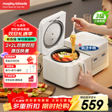 摩飞电器（Morphyrichards）双胆电饭煲电饭锅 家用3-4人多功能2+2L双胆双控电压力锅煮饭微压低糖煲汤锅MR8501白
