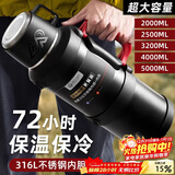 PAKCHOICE保温壶杯大容量保温保冷水壶316不锈钢户外便携旅行车载暖水壶