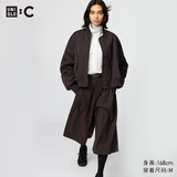 优衣库合作款/女装打褶裙裤/高腰休闲裤裤子479698 38 深褐色 3XL /170/92B