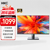 HKC 31.5英寸4K超清大屏幕P3广色域 广视角微边框 商用办公壁挂低蓝光不闪屏PS5台式电脑显示器T3252U