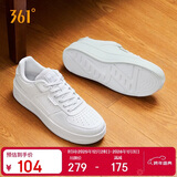 361°运动男鞋秋冬季学生复古厚底增高小白休闲板鞋子男672426615-1