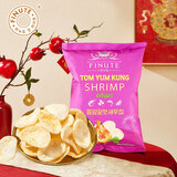 FINUTE趣莱福虾片82g冬阴功味韩国原装进口薯片虾条网红膨化休闲零食