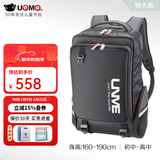 UnMe新款unme书包4-6年级男轻款小学生初中高中女防下坠背包 3001黑色(初中-高中)(特大款）