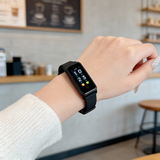 SAE 智能手表男女学生时尚款运动手表多功能心率血压睡眠监测电子表适用于安卓ios手机生日礼物 炫酷黑【信息提醒震动闹钟等】