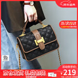 viney包包女包牛皮斜挎包轻奢腋下手提包生日元旦礼物送女生女友 【黑色】新年节礼物送老婆高级感实用品牌单肩小方包