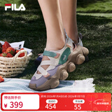 斐乐 斐乐官方女鞋FRAGOLA摩登凉鞋夏季新款时尚休闲草莓凉鞋子 古白色/斑点灰紫-AD 39