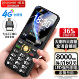 金立（Gionee）老年机4G全网通4000毫安大电池老年人专用手机超长待机大字大声大按键学生老人机G650 黑色