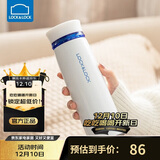 乐扣乐扣（LOCK&LOCK）不锈钢情侣学生保温杯菲特旋转盖轻量杯450ml白蓝 LHC4131WB