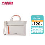 美旅时尚轻商务通勤电脑包女生手提包单肩斜挎包QV5 浅褐色