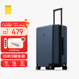 地平线8号（LEVEL8）行李箱密码拉杆箱男女托运大容量万向轮学生旅行者PC箱 24英寸蓝