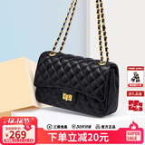 蔻一（Cnoles）包包女包高端女士单肩包链条斜挎包大容量小方包圣诞节礼物送女友