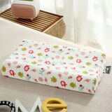 婴博士 儿童天然乳胶枕小学生幼儿园枕头2-3-6岁卡通护颈枕 粉小象 （天然乳胶枕芯）