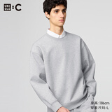 优衣库合作款男装女装宽松卫衣长袖运动衫休闲上衣秋冬新款481040 03 灰色 M