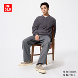 优衣库男装女装针织舒适九分裤/摇粒绒内里长裤裤子479933 483658 479933/08深灰色 M